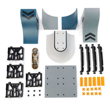 Tech Deck Fingerboard Mega Zestaw Ramp X-Connect 3 Rampy + 3 Deskorolki