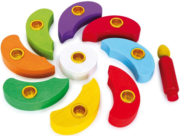 Small Foot Drewniany tort urodzinowy - kwiatek