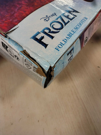 OUTLET Hulajnoga dwukołowa Kraina Lodu Disney składana z regulowaną kierownicą Frozen USZKODZONE OPAKOWANIE