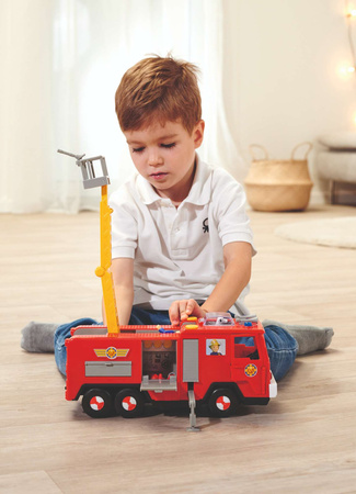Strażak Sam Wóz strażacki Jupiter z drabiną + 2 figurki św/dź