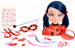 Lalka Głowa do czesania i stylizacji włosów Biedronka Ladybug Miraculous Marinette Deluxe+akcesoria