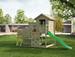 Fungoo Plac zabaw drewniany ogrodowy Sweet House ze zjeżdżalnią