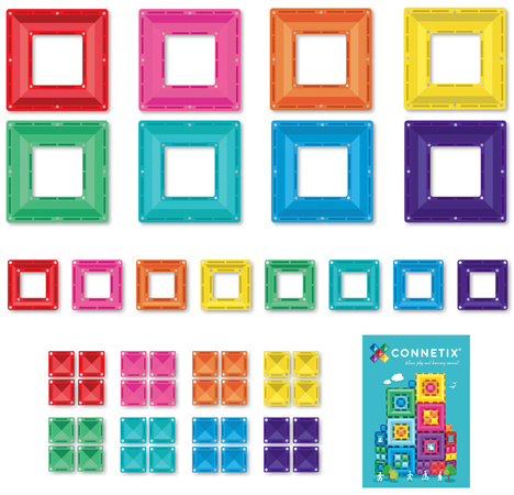 CONNETIX Bright Portal Pack Kreatywne klocki magnetyczne 48 elementów