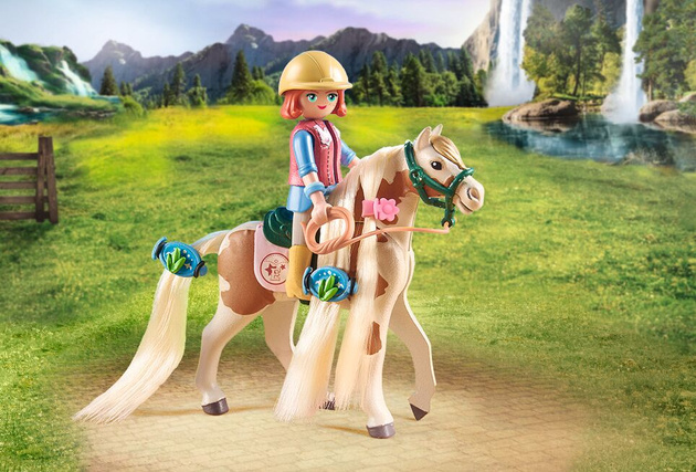 Playmobil Horses of Waterfall Zestaw Ellie z koniem 33 elementy