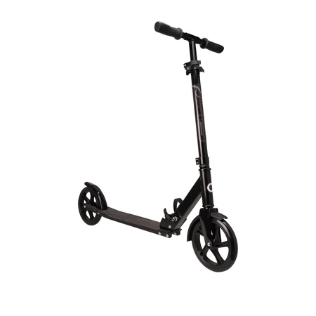 Evo Dwukołowa Hulajnoga Miejska Flexi Max 200 Czarna ze Stopką i Paskiem 8+