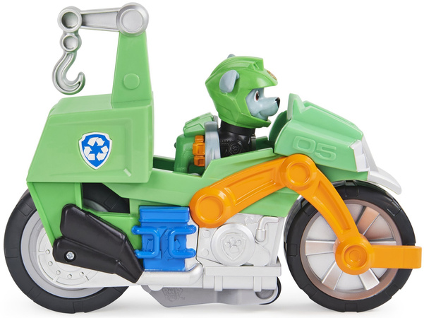 OUTLET Psi Patrol Moto Pups Rocky figurka i motocykl deluxe Spin Master PRODUKT WADLIWY