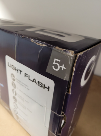 OUTLET EVO Składana Regulowana Hulajnoga dla Dzieci Light Flash Czarny Świecący Podest USZKODZONE OPAKOWANIE