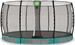 Trampolina ogrodowa z siatką zabezpieczającą do gruntu Allure Classic 427 cm zielona