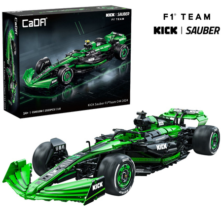 Klocki konstrukcyjne CaDA Auto sportowe wyścigowe F1 Kick Sauber 2553 elementy C64010W