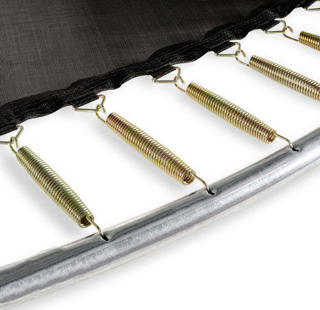 Trampolina ogrodowa z siatką zabezpieczającą do gruntu Allure Premium 366 cm czarna