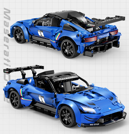 Klocki konstrukcyjne CaDA wyścigówka Samochód wyścigowy zdalnie sterowany Maserati GT2 Auto sportowe 549 elementów RC
