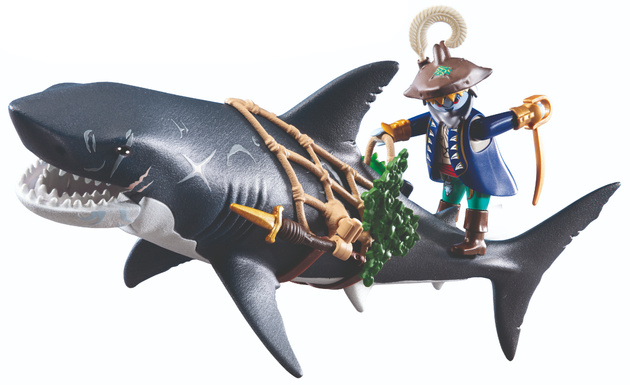 Playmobil Pirates Zestaw Rekin olbrzym z piratem 21 elementów
