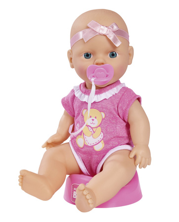 Lalka New Born Baby Słodziutki Bobas 30cm + Akcesoria Nocnik Smoczek Butelka Zestaw Do Opieki Mata Do Przewijania Pieluszki