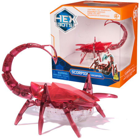 Hex Bots Ruchoma Figurka Scorpion Czerwony Zabawka Sensoryczna Światło