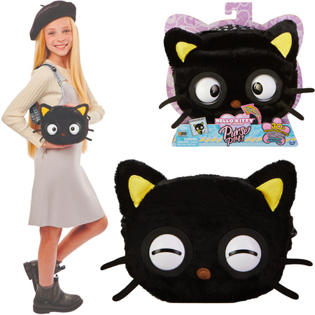Purse Pets Hello Kitty Chococat Interaktywna torebka z oczami Kot Czarny Kotek Dźwięk