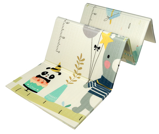 Mata Piankowa Edukacyjna Duża Składana 120x180 Xpe Zwierzątka Panda