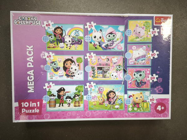 OUTLET Puzzle 10w1 Koci Domek Gabi W świecie Gabi 329 elementów 4+ Trefl USZKODZONE OPAKOWANIE