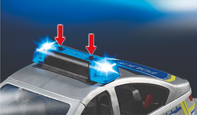 Playmobil Action Heroes Radiowóz policyjny z syreną i światłami 24 elementy