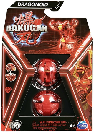 Bakugan Dragonoid Czerwona figurka bitewna transformująca + karty