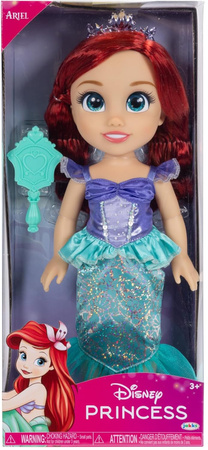 Disney Princess Duża Lalka Arielka Mała Syrenka 35 cm + Szczotka do Włosów