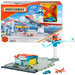 Matchbox zestaw Lotnisko Przygód + 2 metalowe pojazdy samolot samochód Audi