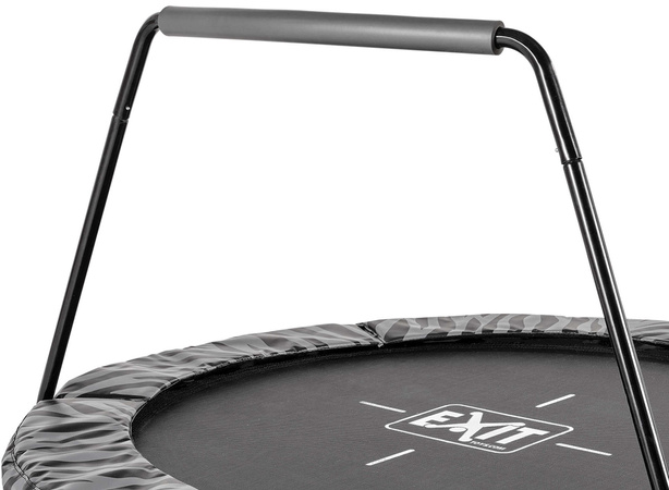 Trampolina dla dzieci Tiggy Junior z poręczą 140 cm czarna/szara