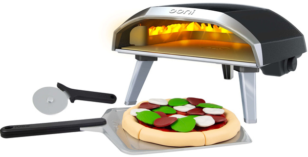 Pizzeria Piec Do Pizzy Z Akcesoriami Zestaw Piec + Pizza z podstawką Ooni Casdon + 18 dodatków