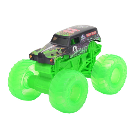 Monster Jam Pojazd z podświetlanymi kołami 1:43 Grave Digger