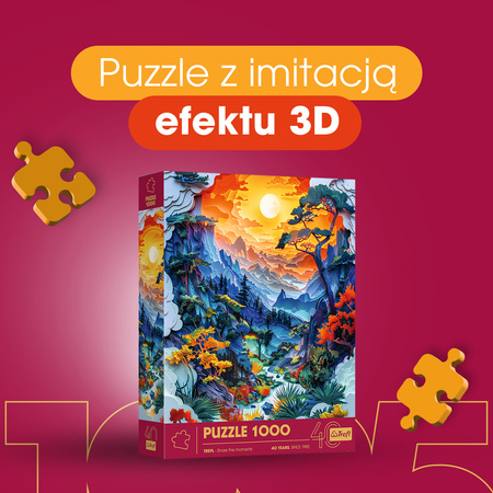 Puzzle tradycyjne 1000 elementów Dolina Jubileusz Trefl efekt 3D