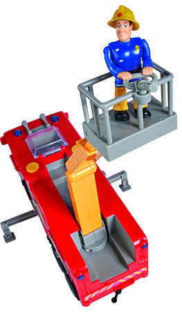 Strażak Sam Wóz strażacki Jupiter z drabiną + 2 figurki św/dź