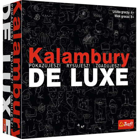 Gra Kalambury De Luxe Trefl Pokazujesz rysujesz zgadujesz Towarzyska