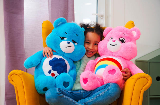 Troskliwe Misie Care Bears Maskotka Gderek Pluszak Grumpy Bear niebieski 60 cm