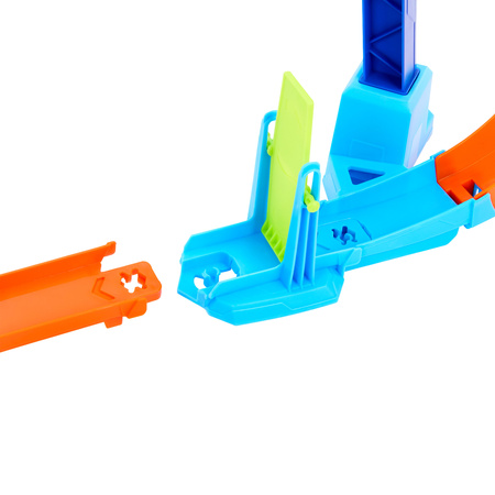 Hot Wheels Stunt Tracks tor samochodowy Mistrzowski Skok Pętla Corkscrew Jump Champion tor + pojazd