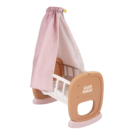 Baby Nurse Kołyska z różowym baldachimem dla lalek max 42 cm