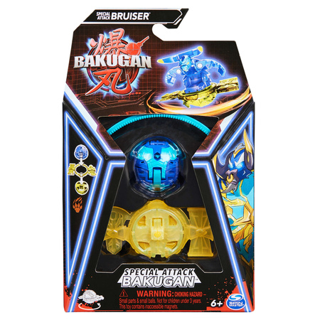 Bakugan zestaw Special Attack Bruiser Wirująca kolorowa figurka akcji + karty