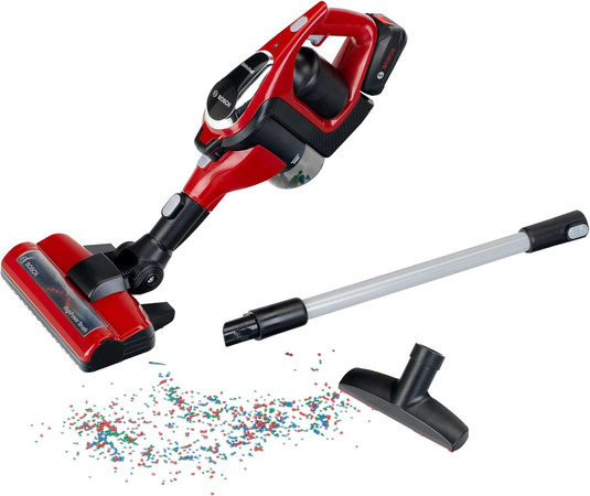 Czerwony Odkurzacz pionowy Bosch "Unlimited" dla dzieci