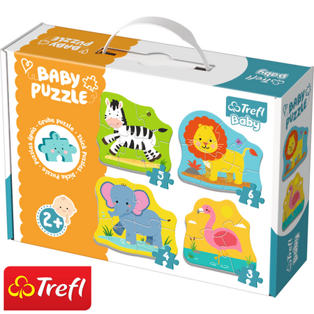 Trefl Baby Classic Grube Puzzle Zwierzątka Safari