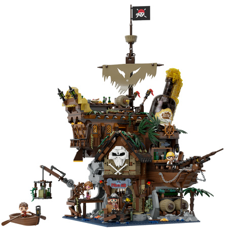 Klocki konstrukcyjne Pantasy Pirate Piracki Pub z Rumem The Pirates Pub 2814 elementów