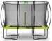 Trampolina ogrodowa z siatką zabezpieczającą Silhouette 214x305 cm zielona
