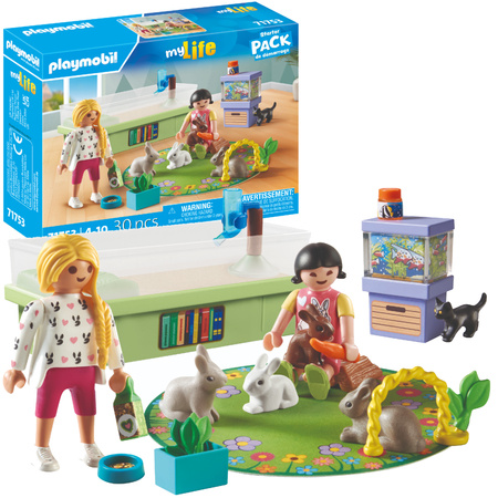 Playmobil My Life Zestaw Dziewczynki z Królikami 30 elementów