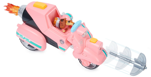 Psi Patrol Liberty Pojazd Motocykl The Movie + Figurka i Maskotka 16 cm