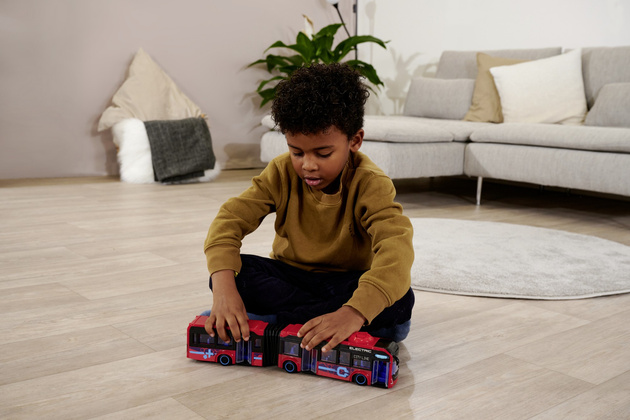 Autobus przegubowy Volvo 40 cm Pojazd czerwony Komunikacja miejska