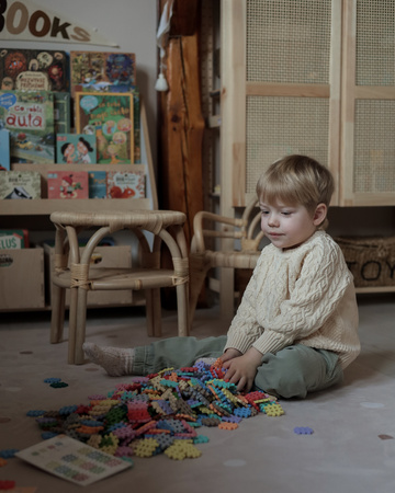 Klocki konstrukcyjne Mini Waffle zestaw w pastelowych kolorach 300 elementów Marioinex