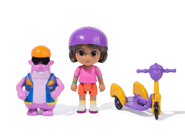 Dora Poznaje Świat Zestaw Zoom & Explore 2 Figurki Dora i Tico + Akcesoria