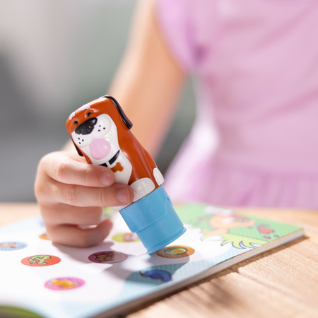 Stempel Z Naklejkami Pieski Zestaw Książeczka 300 szt. Sticker Wow Melissa Doug