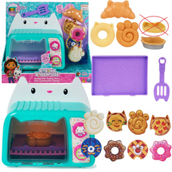 OUTLET Koci Domek Gabi Zestaw kuchenny Mały zabawkowy Piekarnik Mikrofalówka + akcesoria 11 elementów Światło Dźwięk Gabby's Dollhouse WADLIWA