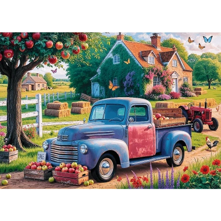 Puzzle 500 Tea Time Samochód Farmera