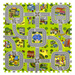 Mata podłogowa edukacyjna 90x90 Grube puzzle piankowe 9 szt. Ulice Miasto Miasteczko Uliczki Budynki Domy Domki