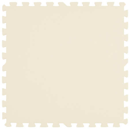 Mata piankowa podłogowa Humbi 120x120cm Duże puzzle piankowe wodoodporne bezpieczne 4 szt. kremowo-brązowy