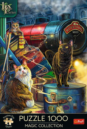 Puzzle 1000 Magic Collection Ekspres czarownic Koty Trefl Lisa Parker 12+